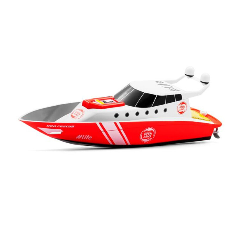 Barco Yate Lancha Guardavidas Control Remoto Acuático Nincocean Lifeguard Guardavidas Rojo