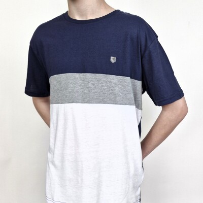 T-Shirt Combinada C3-Navy