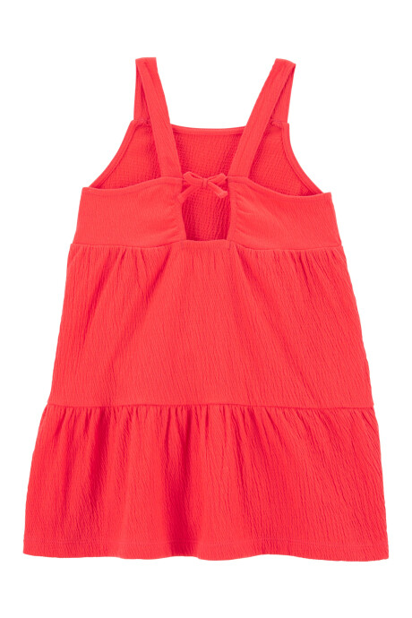 Vestido de jersey arrugado, escalonado Sin color