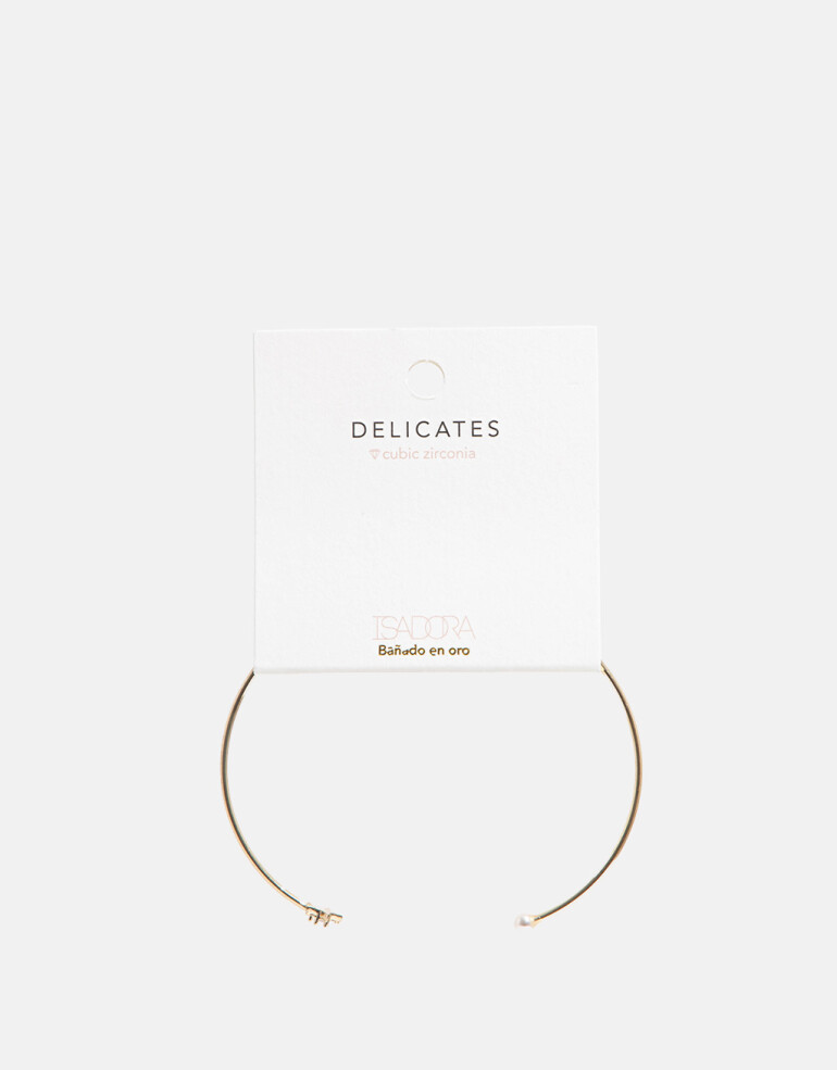 Pulseras Rígidas Strass Pulsera Con Dije De Estrella - Dorado