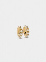 Aros Con Perlas blanco