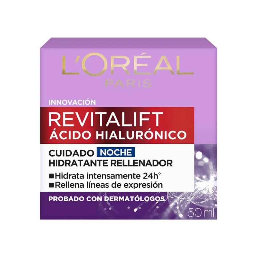 Crema de Noche Revitalift Ácido Hialurónico 50 ml - L'Oréal Crema de Noche Revitalift Ácido Hialurónico 50 ml - L'Oréal