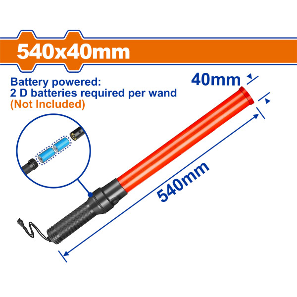 BASTON LINTERNA LUMINOSO CONTROL DE TRAFICO WADFOW WYJ3A54 BASTON LINTERNA LUMINOSO CONTROL DE TRAFICO WADFOW WYJ3A54