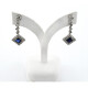 Caravana oro blanco 18K con brillantes y zafiros naturales Caravana oro blanco 18K con brillantes y zafiros naturales