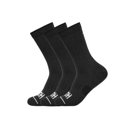 Hoka Medias Crew Run Tres Pares - Black Black