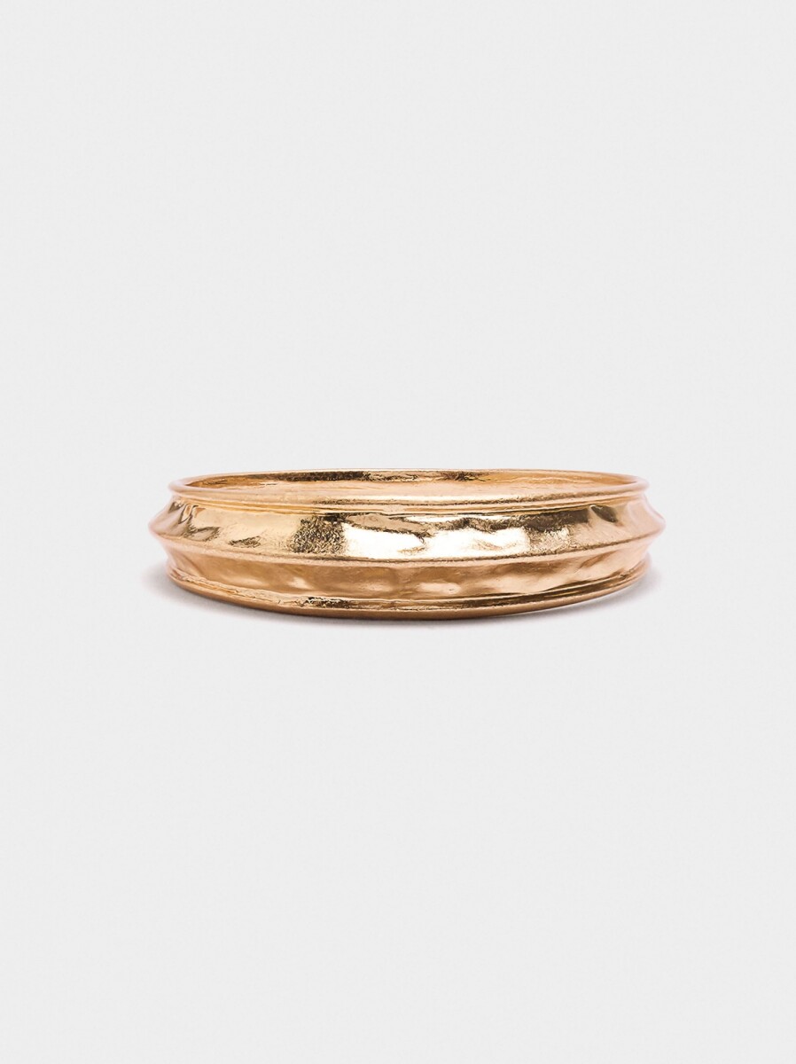 Pulsera Rígida Tubular - dorado 