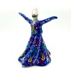 Derviche danzante cerámica pintado Azul