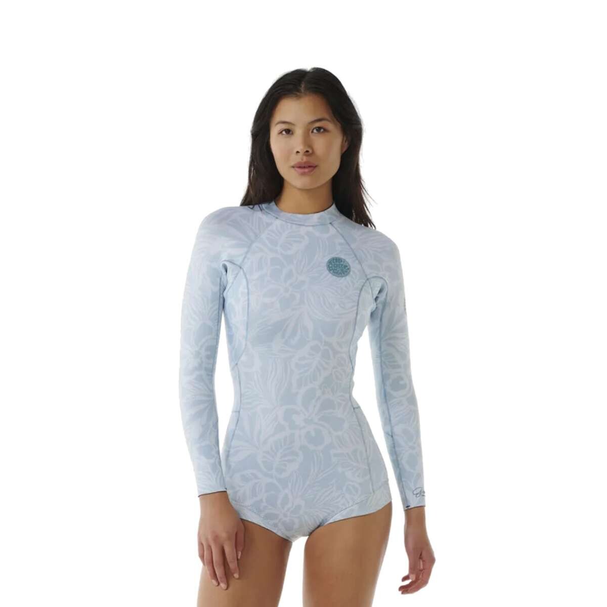 Traje Rip Curl G Bomb BackZip Boyleg Spring - Gris/Blanco 