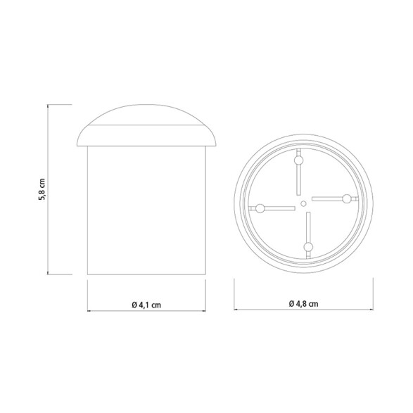 Protector plástico p/ extremo de varillas metálica -TRAMONTINA TN1560