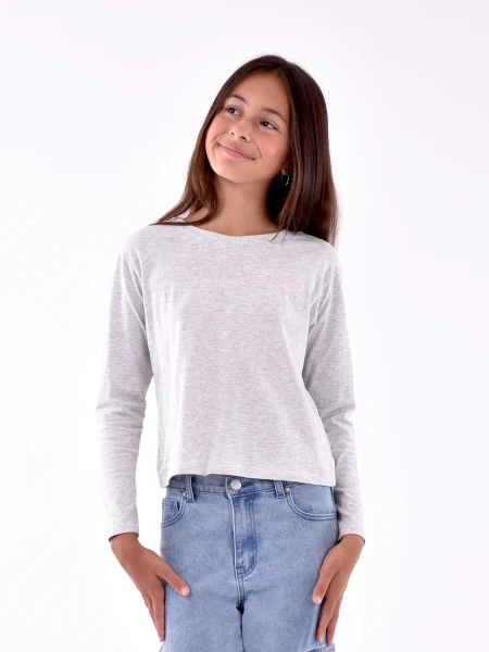 REMERA WILA GRIS CLARO