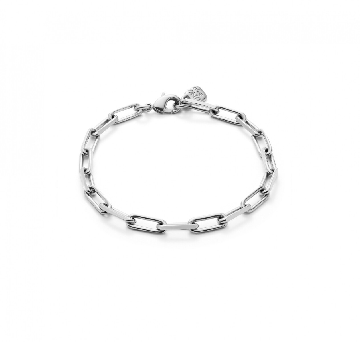 PULSERA DE ESLABONES GRANDES BAÑADA EN PLATA DE LEY - Pulsera 