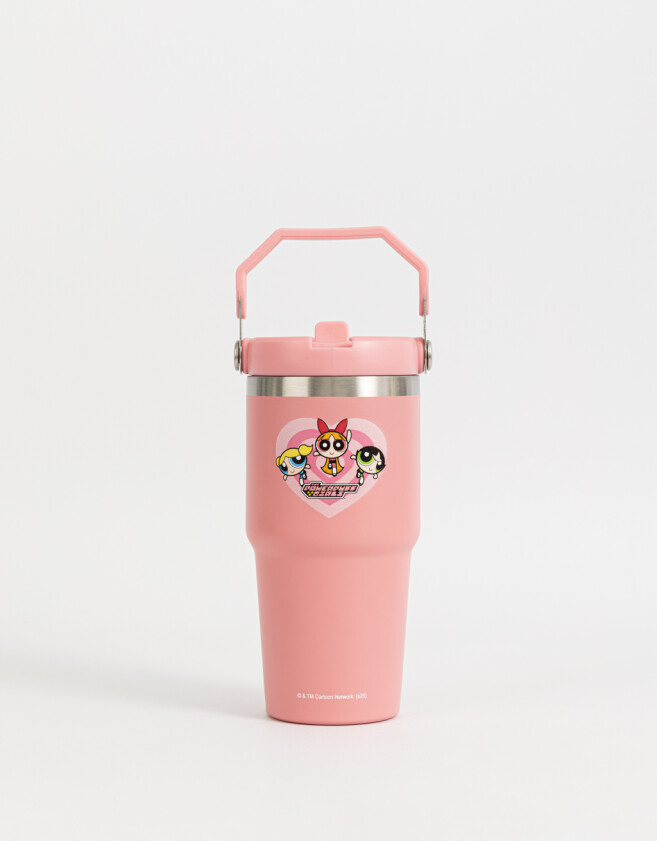 Accesorios Cocina Vaso Térmico "chicas Superpoderosas" - Fucsia Medio