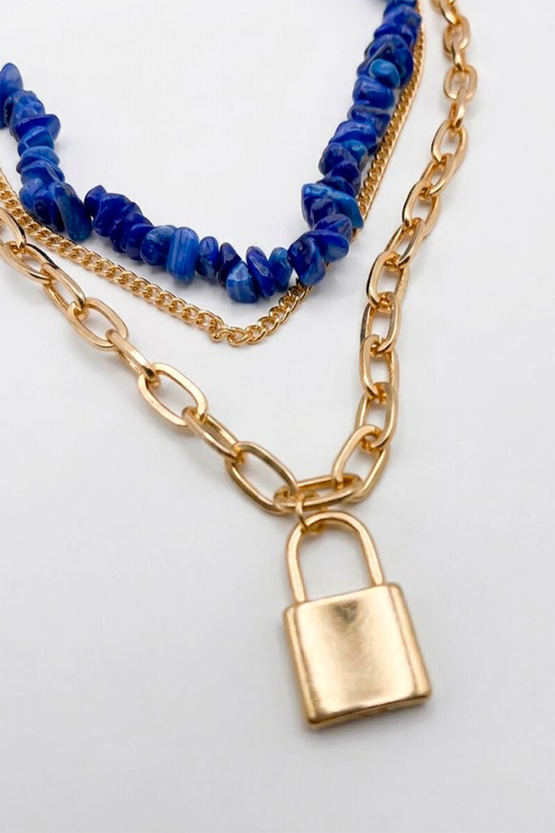 COLLAR NACAR BLUE AZUL