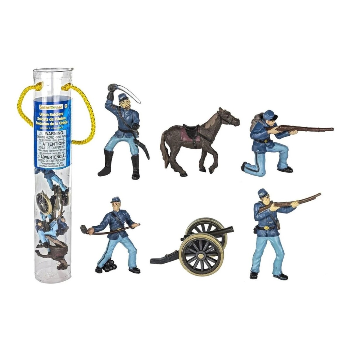 Tubo Colección De Soldados Confederados De La Guerra Civil 