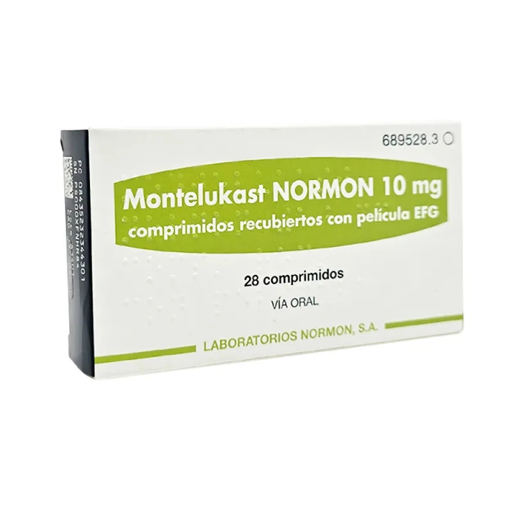 MONTELUKAST NORMON 10 MG CJ X 28 COMP