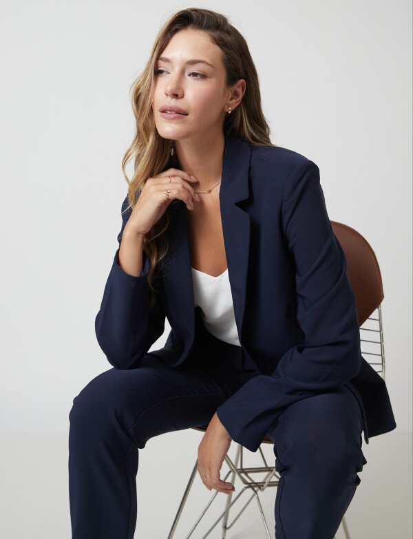 Blazer Sastrero Slim AZUL