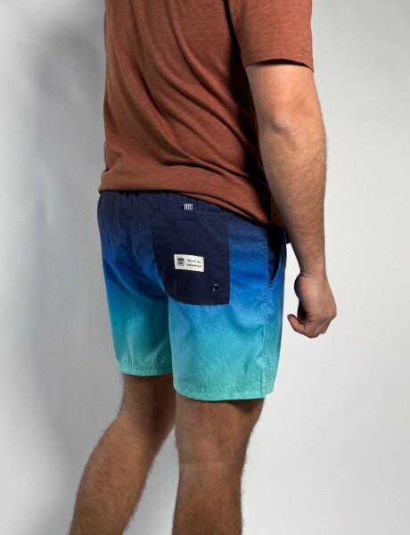 Short de baño estampado Fantino Azul