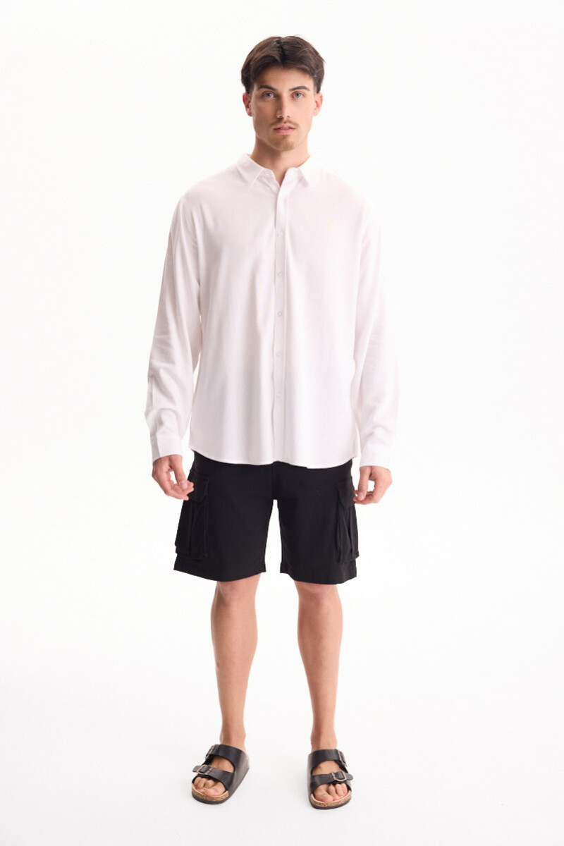 Bermuda De Gabardina Breeze Negro