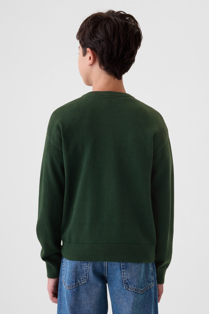 Buzo Deportivo Logo Gap Niño Essex Green 702