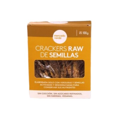 Cracker De Semillas Raw Mercado Verde 100g Crackers Raw Mercado Verde