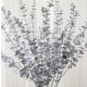 Rama de Eucalipto Artificial 85 cm Plateado