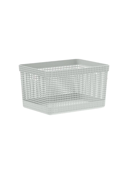 CESTA PLASTICA BLANCO