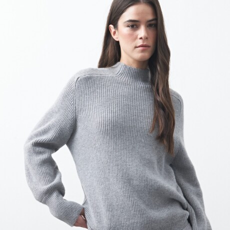 POLERA DALMA Gris Melange