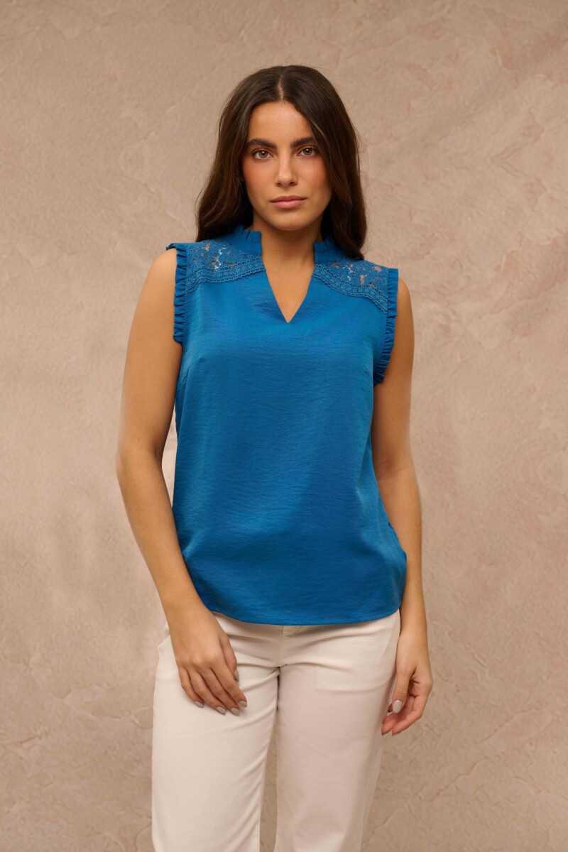 BLUSA MIREIA PETROLEO BLUSA MIREIA PETROLEO