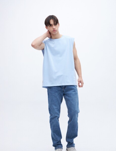 Musculosa Poe Celeste