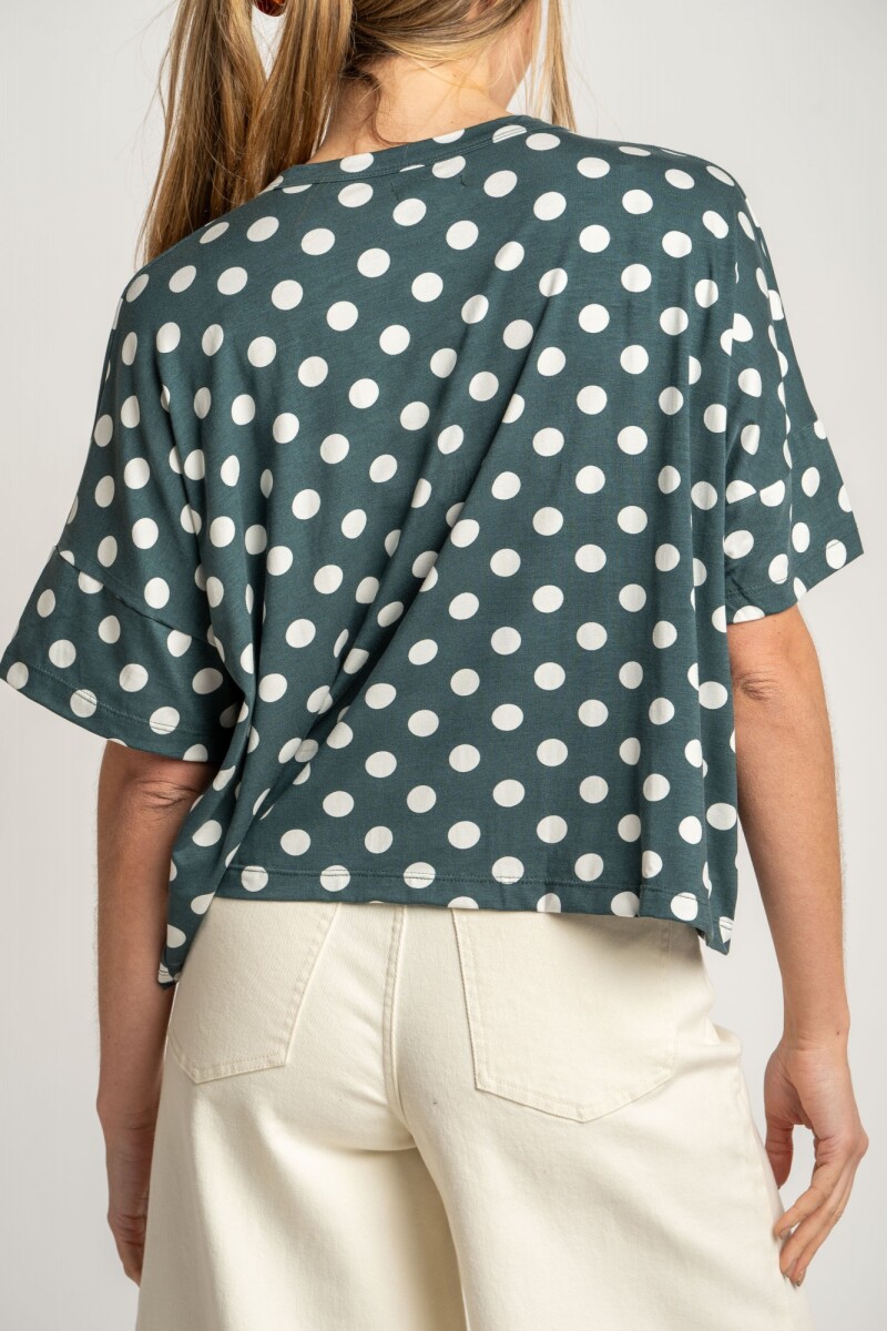 Remeron Lunares Verde