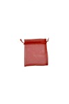 Bolsa organza 8x11 cm. ROJO