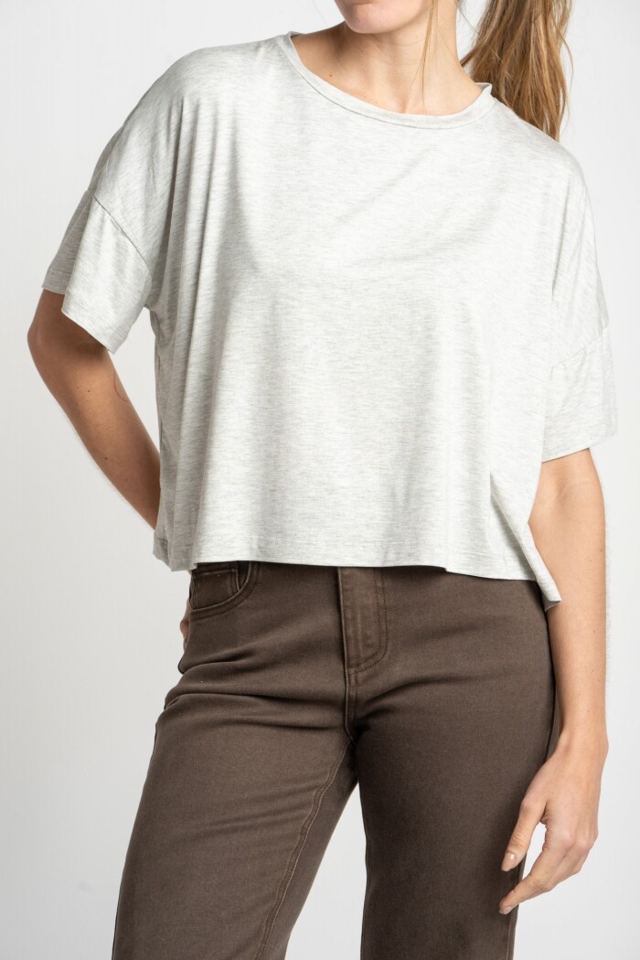 Remera Gris Melange