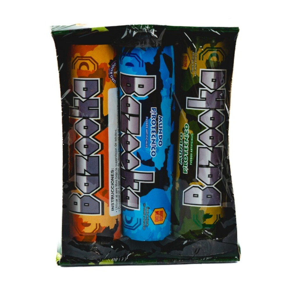 MORTERO BAZOOKA MUNDO PIROTECNICO (PACK X 3) MORTERO BAZOOKA MUNDO PIROTECNICO (PACK X 3)