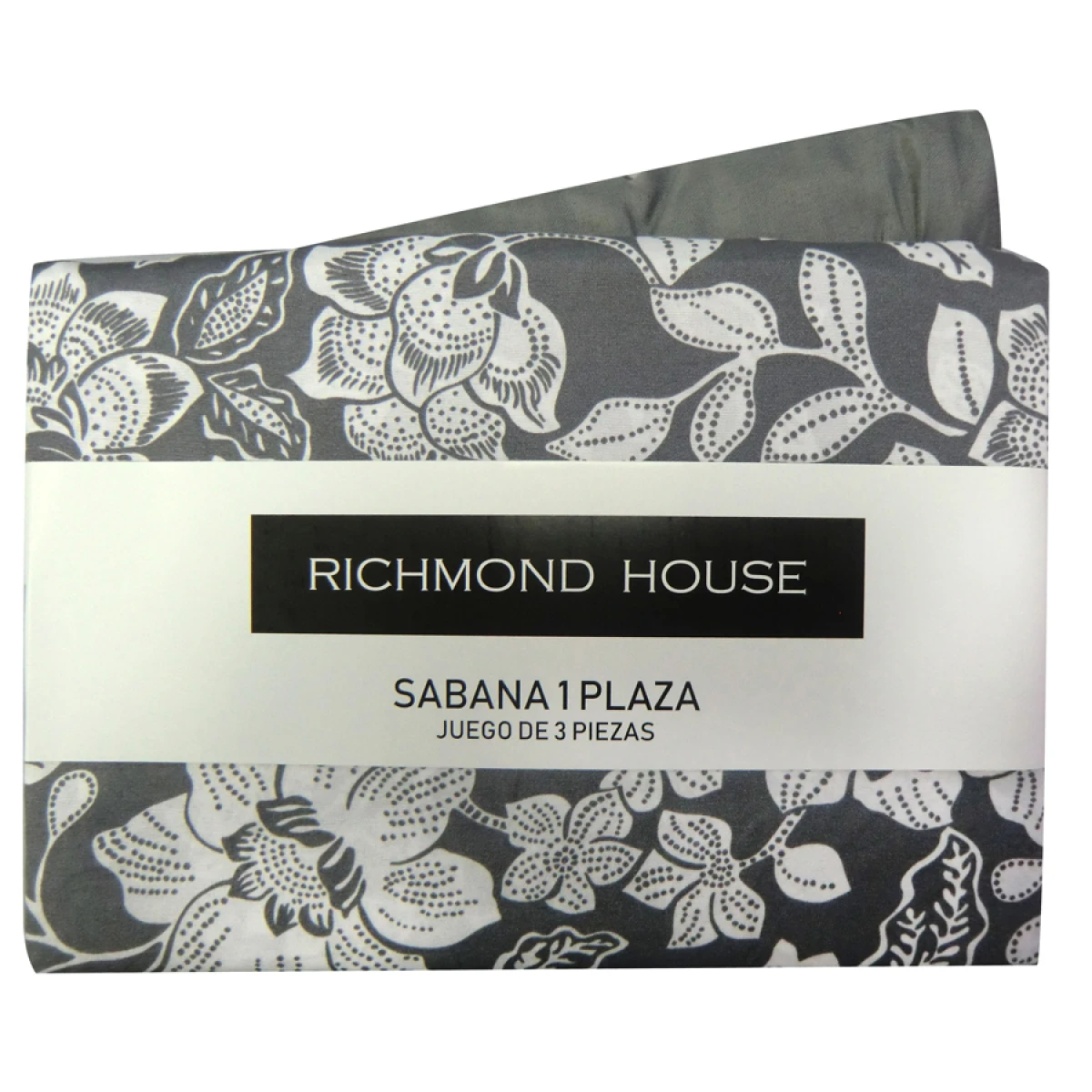 Juego de Sábanas 1 Plaza Microfibra - FLORAL 