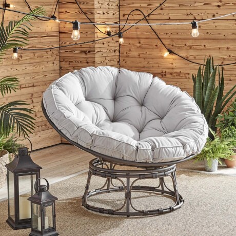 BUTACA RATTAN-SINTETICO-Y-ACERO NATURAL-BEIGE MOON
