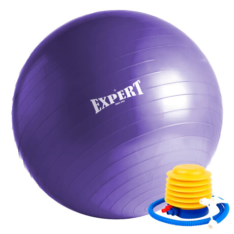 Pelota De Pilates 95cm Fitness Yoga Gymball +inflador Violeta