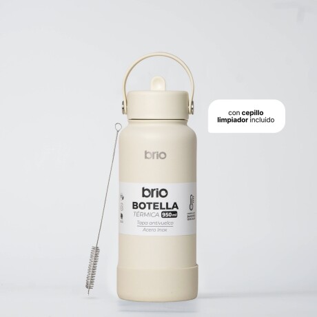 Botella Térmica Brio 950ml Acero Inox Crema