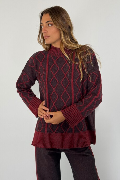 SWEATER RINGO Bordo