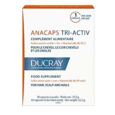 Ducray Anacaps Tri Activ 30 Caps. Ducray Anacaps Tri Activ 30 Caps.