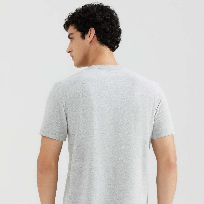 CAMISETA MM MASC CINZA MESCLA