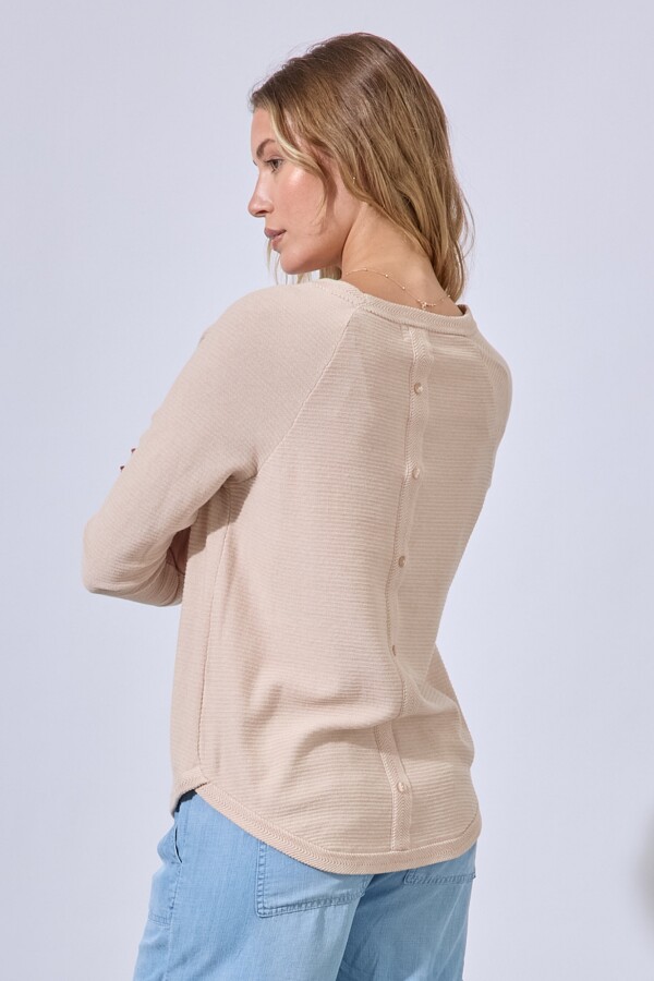 Buzo Raglan Algodon BEIGE