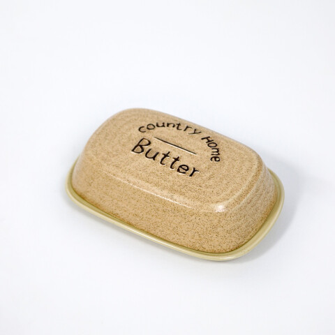 MANTEQUERA CERAMICA BEIGE 18.5X12.5X6.5CM Unica