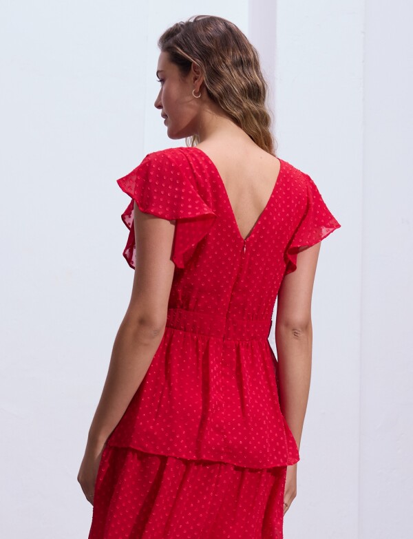 Vestido Capas ROJO