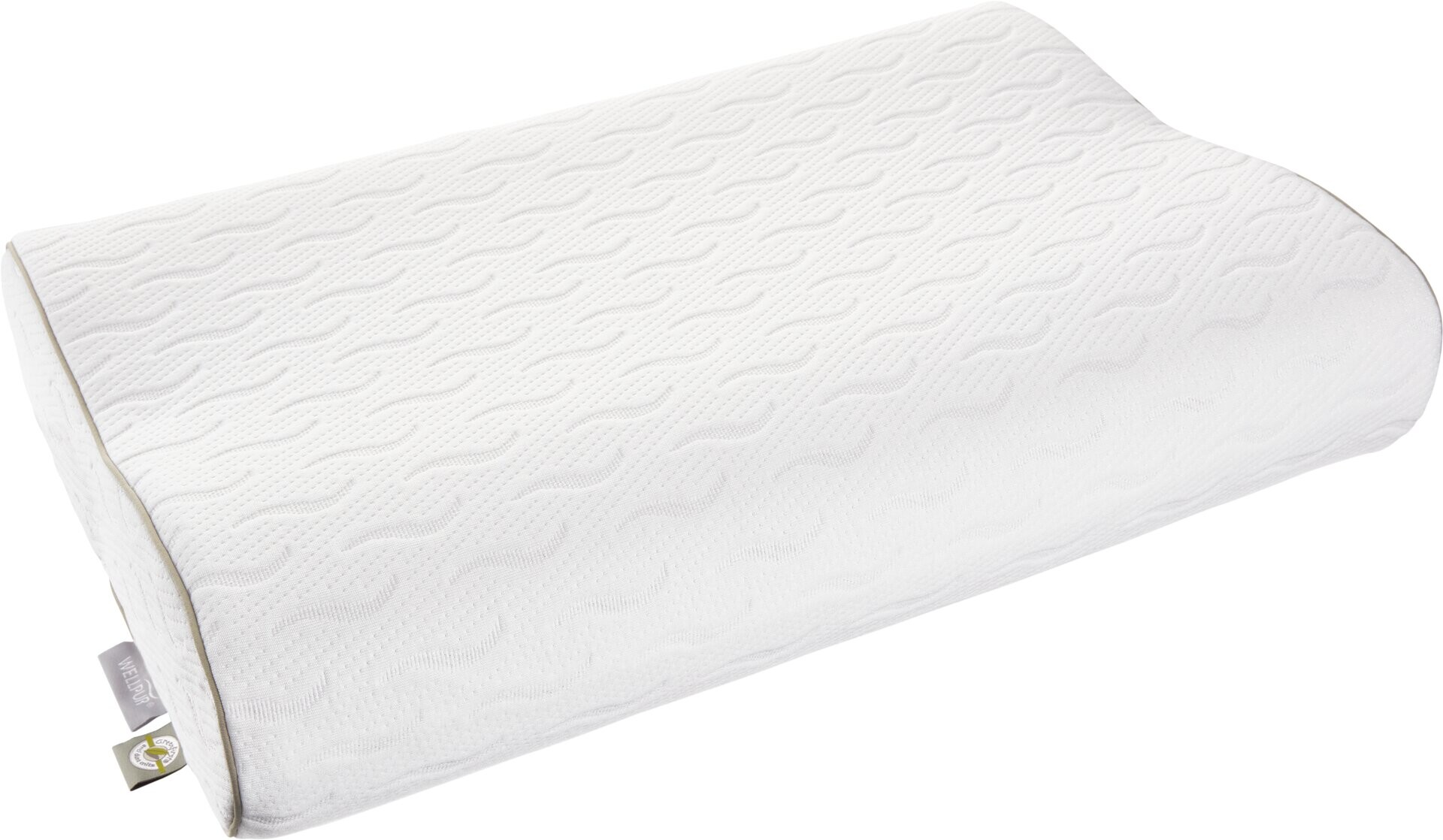 Almohada espuma visco 40x60x11/9 WELLPUR KYRKJA - Blanco 