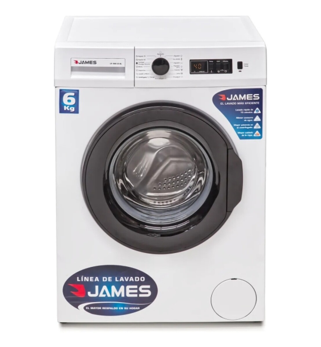 Lavarropas James Lr1006 G5 6k Carga Frontal 
