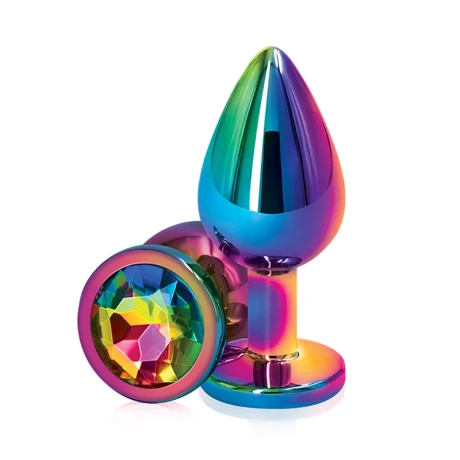 Plug Anal Rear Assets Multicolor Mediano Arcoiris Plug Anal Rear Assets Multicolor Mediano Arcoiris
