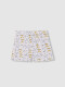 Pijama Corto De Popelin Estampado Blanco
