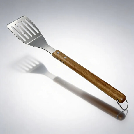 Espátula Perforada Para Parrilla Parrillero 45cm Acero Inox Natural