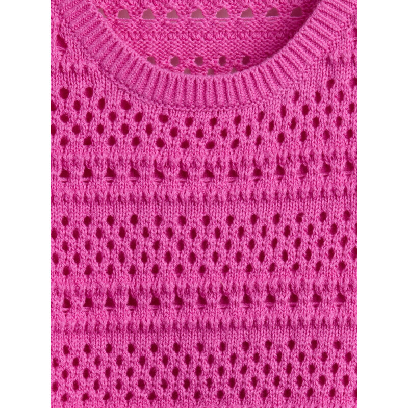 SL CROCHET SWEATER SHELL BUDDING LILAC