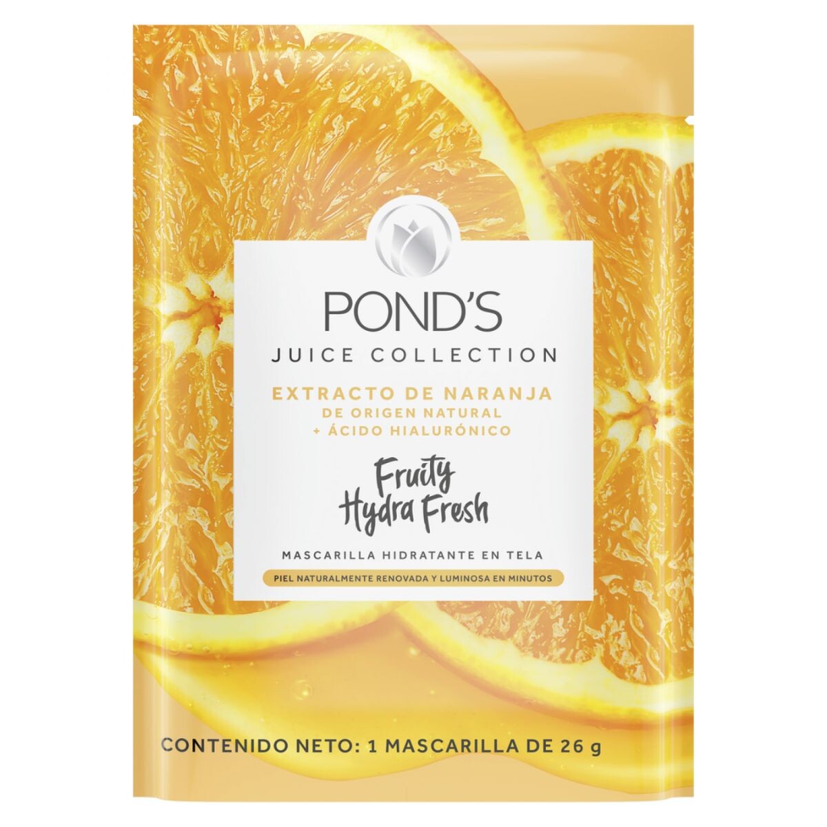 Mascarilla Facial Pond's Fruity Hydra Fresh con Naranja 